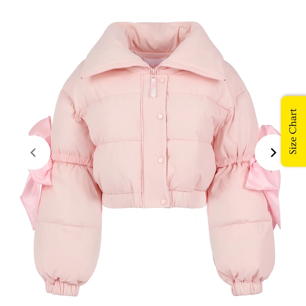 ISO Selkie pink marshmallow puffer jacket